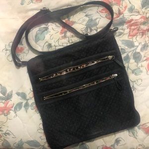 ⭐️ Vera Bradley Denim Crossbody 🌸 Triple Zipper